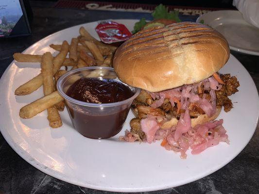 Special today. Pulled Pork BBQ. Wow!!!! Excellent!!!