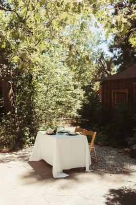 Our sweetheart table.