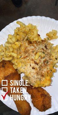 baked mac & fried chicken

*dairy*