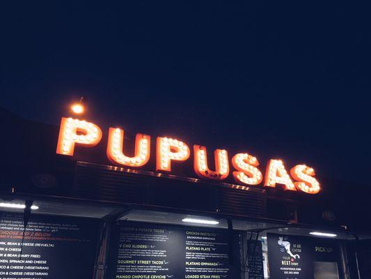 Pupusas truck (shrimp and potato tacos are really good!)