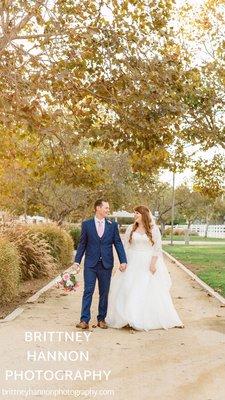 Fall Wedding at McCoy Equestrian Center in Chino Hills.  Brittney Hannon Photography - https://brittneyhannonphotography.com