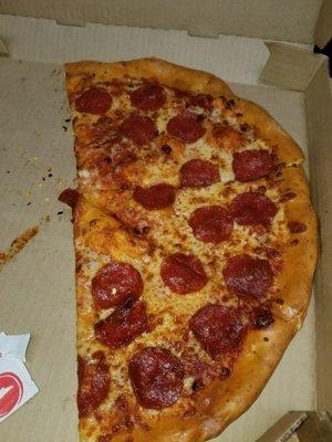 Double pepperoni?!   Go to little Caesars instead.