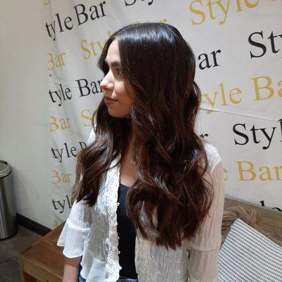 long natural layered haircut