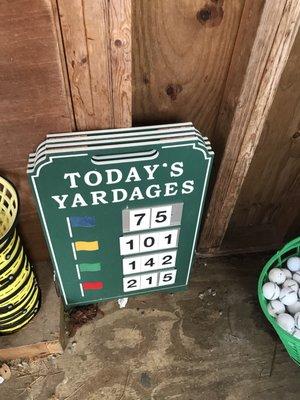 Inside range balls shed