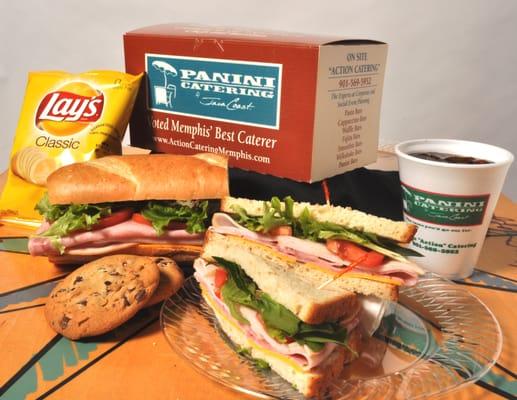 Panini Catering by Java Coast offers Box Lunches and "Hot to You" drop-off catering