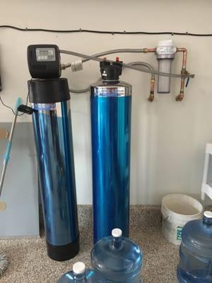 My newly installed whole house and conditioners water system