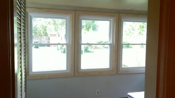 Custom woodwork and new windows!