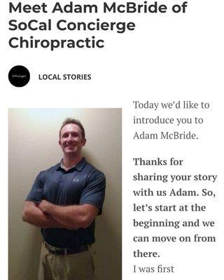 http://sdvoyager.com/interview/meet-adam-mcbride-socal-concierge-chiropractic-mira-mesa-headquarters/