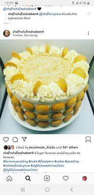 4 layer Banana Pudding cake