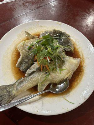 Steamed fish