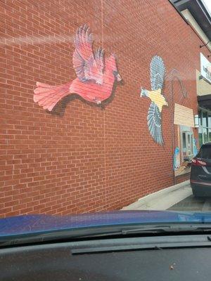 Love the drive thru mural!