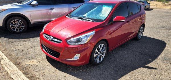 2015 Hyundai Accent. Economy car. Amazing gas savings.