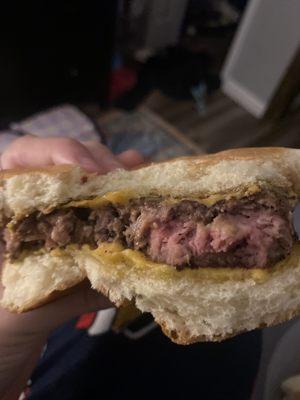 NOT a "WELL DONE CHEESEBURGER"