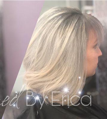 Platinum bob shadow root