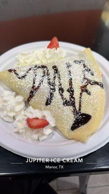 strawberry/nutella crepe