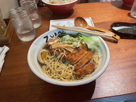 Chicken Katsu Ramen with Extra Noodles