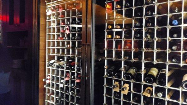 Wall of wine