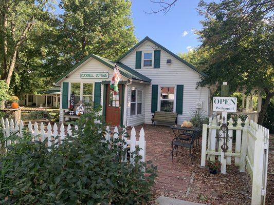 The Cockrell Cottage is the boutique with mainly women's clothing, accessories, and Vera Bradley bags.