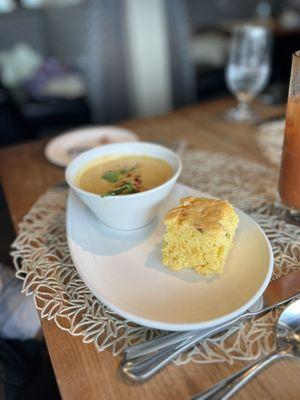 Sweet Corn Crab Buttermilk Soup