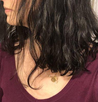 Absurdly uneven hair