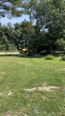 Before - right side of driveway