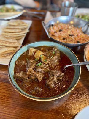 Burmese Curry with Potatoes & Lamb