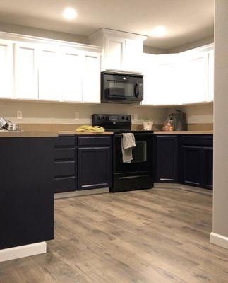 Kitchen and new baseboards