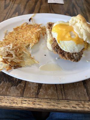 Tenderloin Egg and Cheese Biscuit!