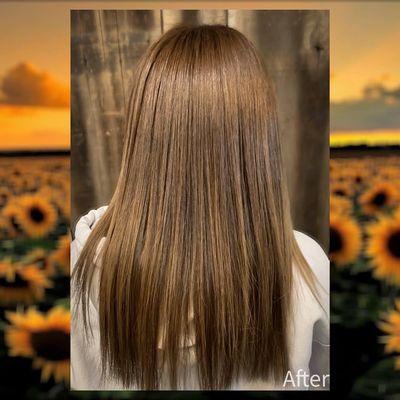 Keratin Straightening treatment