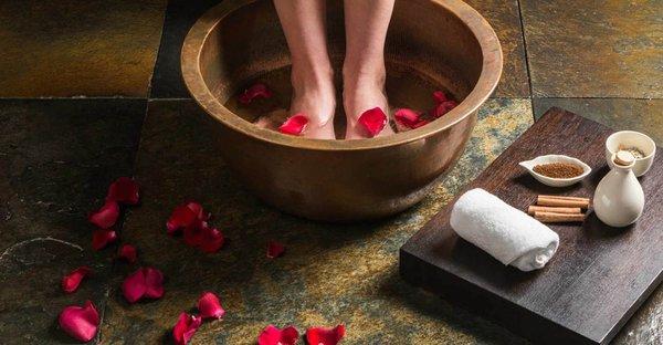 Complimentary herbal foot soaks with first appointment!