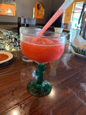 Strawberry margarita!! Yummmmmm