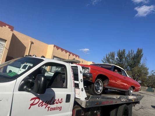 OLDER MODEL CAR TOWING SERVICES