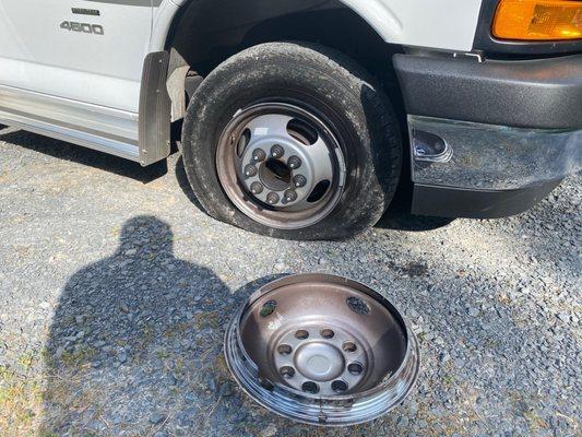 Busted tire!