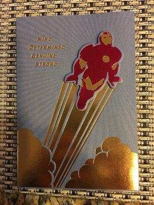 Cool Iron Man Father's Day Card I got for my dad.