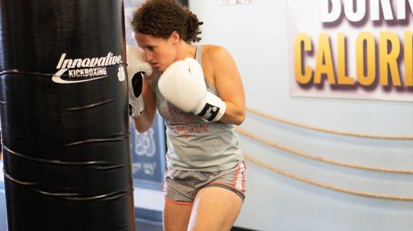 Our member Christine has been improving everyday at Innovative Kickboxing