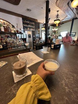 Beautiful bar. Frozen sugar rim lemonade for Olde Towne Lemonpalooza