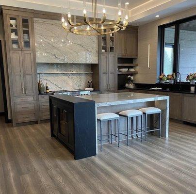 This stunning flooring from Duchateauo is offered in a variety of colors.