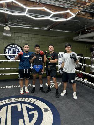 Sparring class with Coach Alan