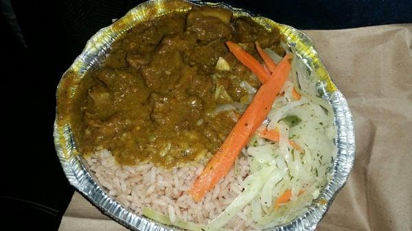 $10 worth of goat curry.