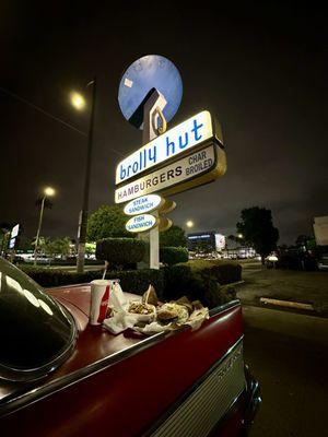 Brolly Hut sign