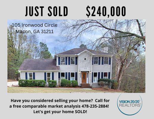 Just Sold in River North Macon!