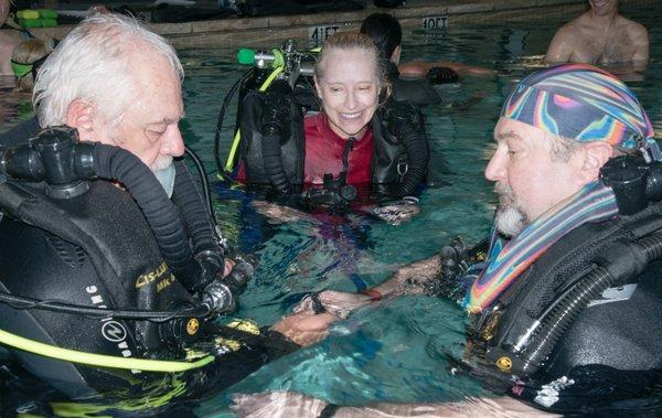 Teaching everything from snorkeling to rebreather diving