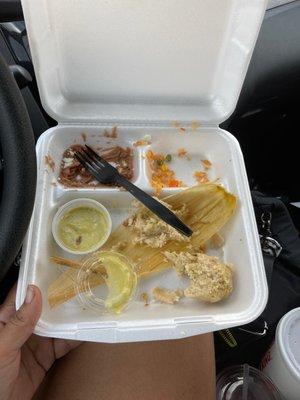 To go tamale plate