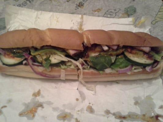 Foot long subway melt with sriracha......#yelplyfe