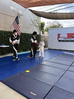 Martial Arts Belt test