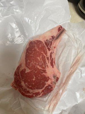 Bone in rib-eye