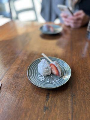 Strawberry mochi $5