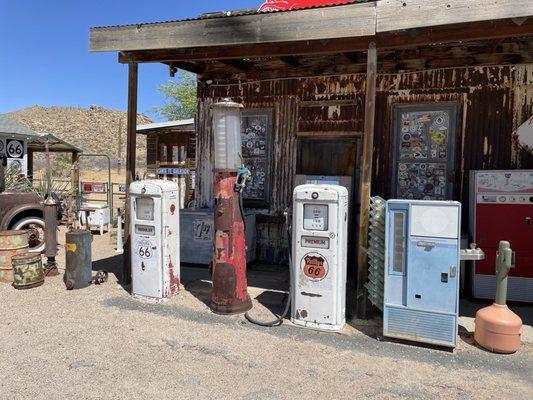 Pump display with old gas equipment