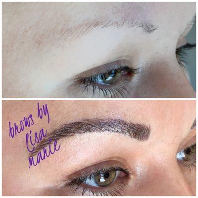 Check out these gorgeous brows! #microblading #microneedling #greatbrows