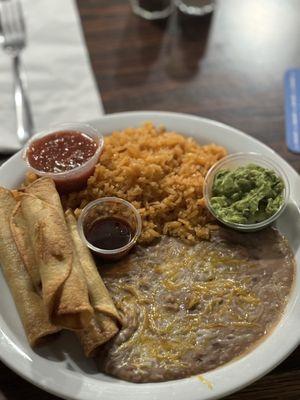 Shredded beef taquito special. That chili oil